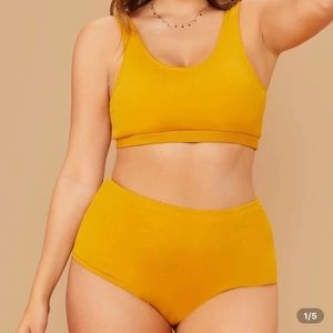 Plus high waisted swimsuit set